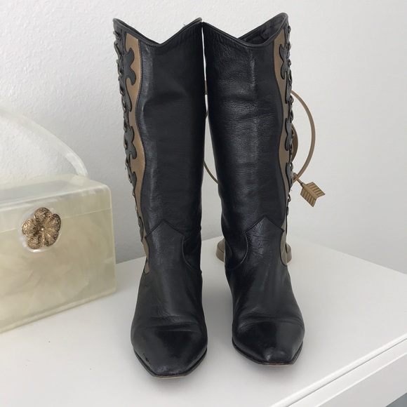 Shoes - Very unique Leather tooled boots